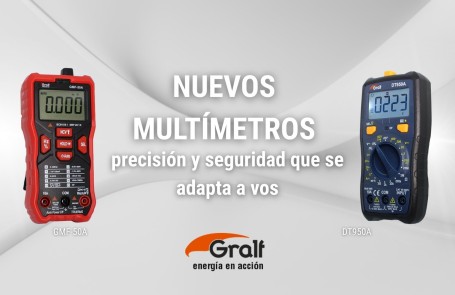  Nuevos multímetros Gralf: GMF-50A y DT950A