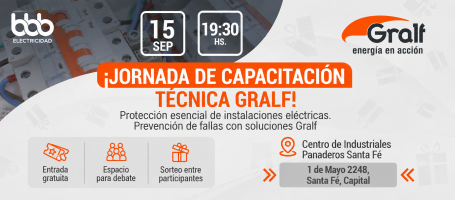 Próxima capacitación técnica Gralf en Santa Fe