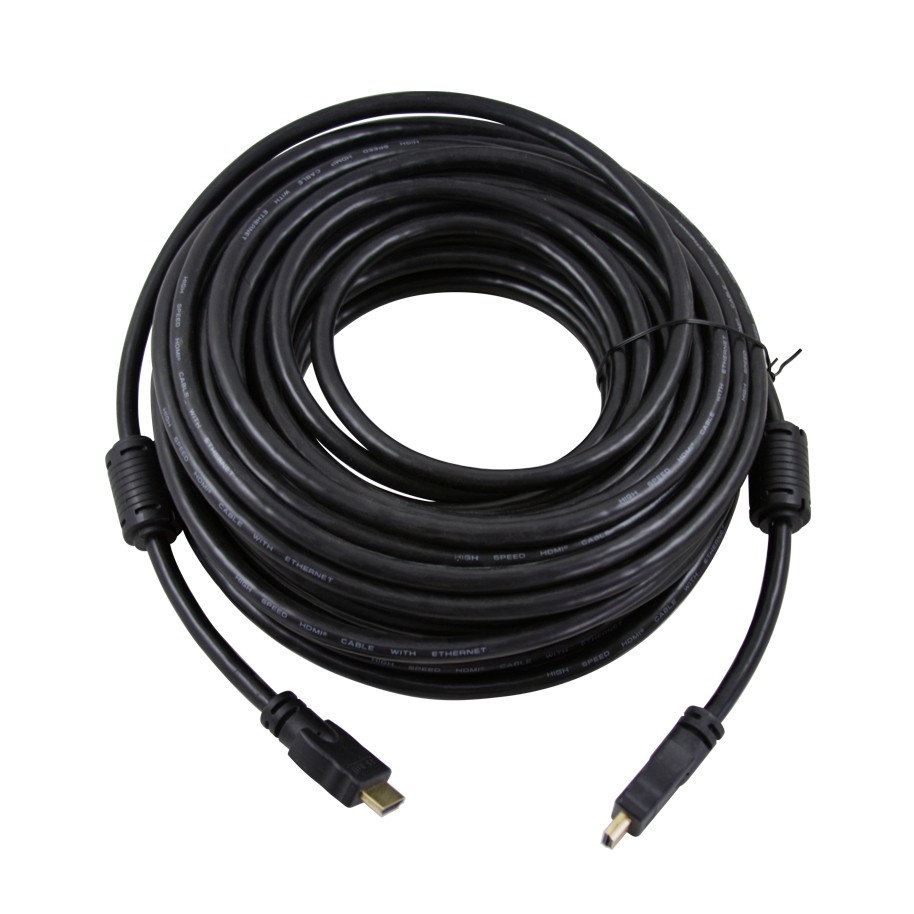 Cable HDMI Enmallado Doble Filtro 20 Metros Full HD, Ferretrónica