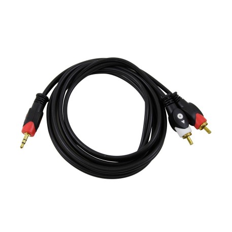 Cable de Audio 2RCA -Plug 3.5mm 1.8mts