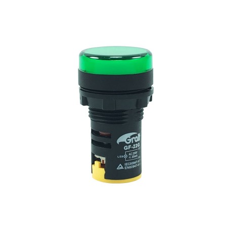 Piloto Indicador verde (Ø22mm)