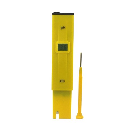 Medidor de PH Digital Peachimetro Phmetro Portatil Amarillo