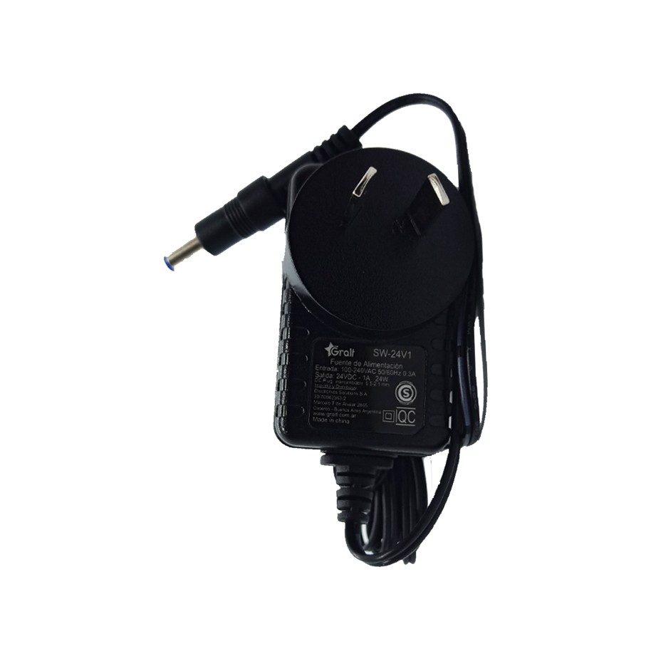 Comprar 24V 1A Adaptador de fuente de alimentación Cargador 24W Uv