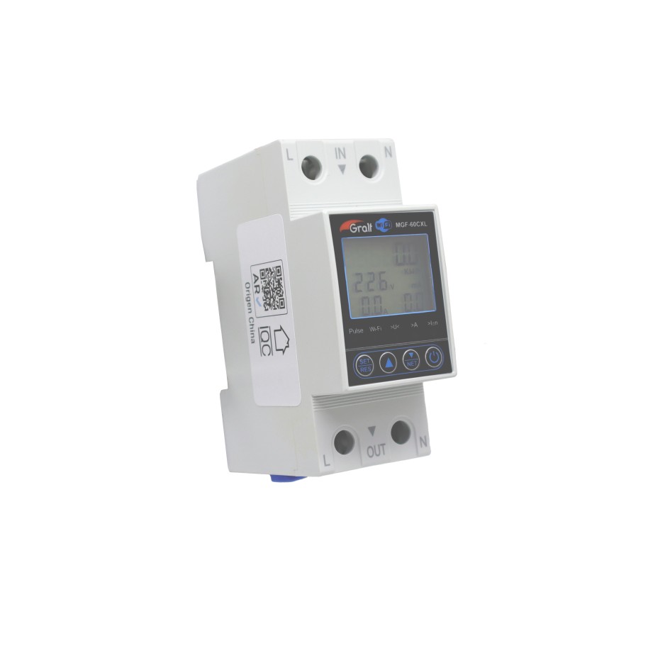 Multimedidor monofásico inteligente Wi-Fi, con display