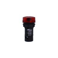 Piloto audible rojo (Ø22mm) de 24V