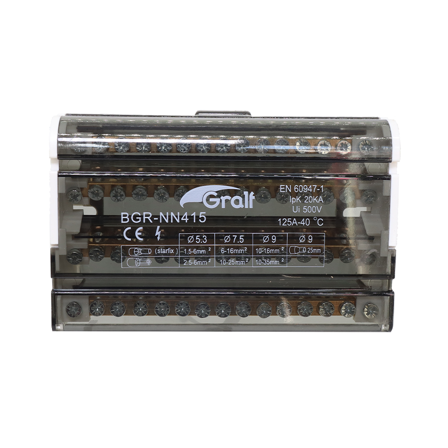 Bornera de distribución, 4p, 15 entradas