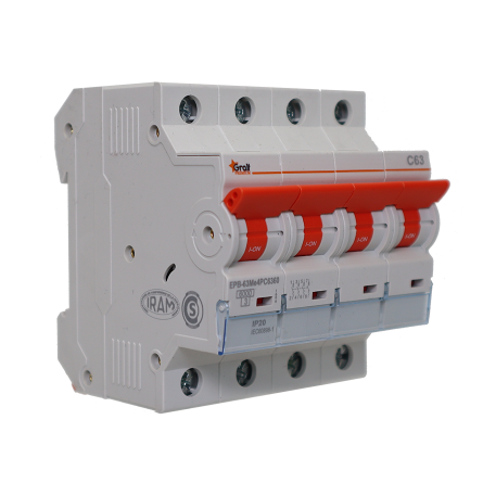Interruptor Termomagnético 4P C63 6kA