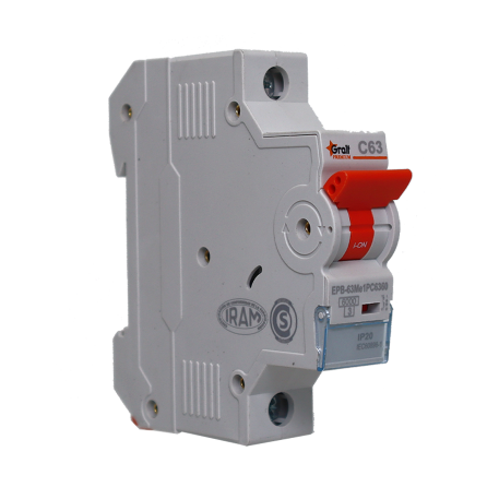 Interruptor Termomagnético 1P C63 6kA