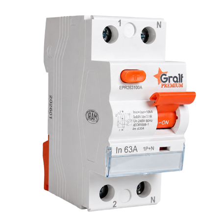Interruptor Diferencial 1P+N 63A 100mA Tipoa: A + S