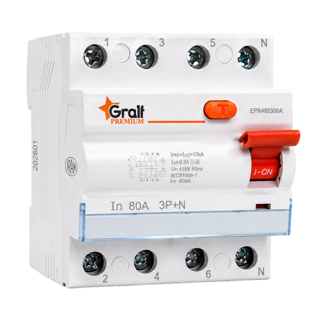 Interruptor Diferencial 1P+N 63A 100mA Tipoa: A + S