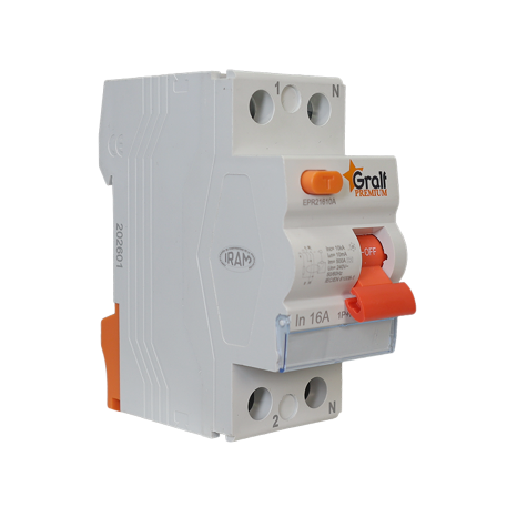 Interruptor Diferencial 1P+N 63A 100mA Tipoa: A