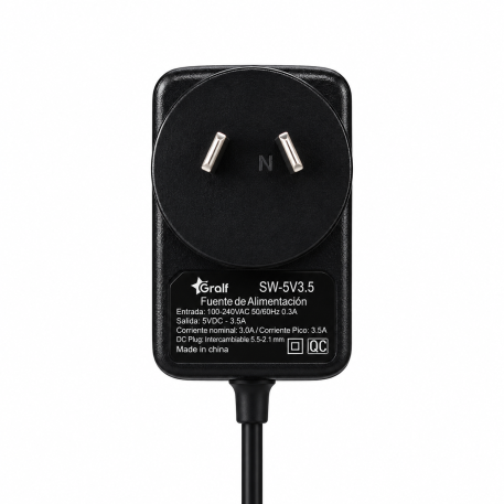Fuente Switching Premium 5V 3.5A Plug Interc. 2.1mm
